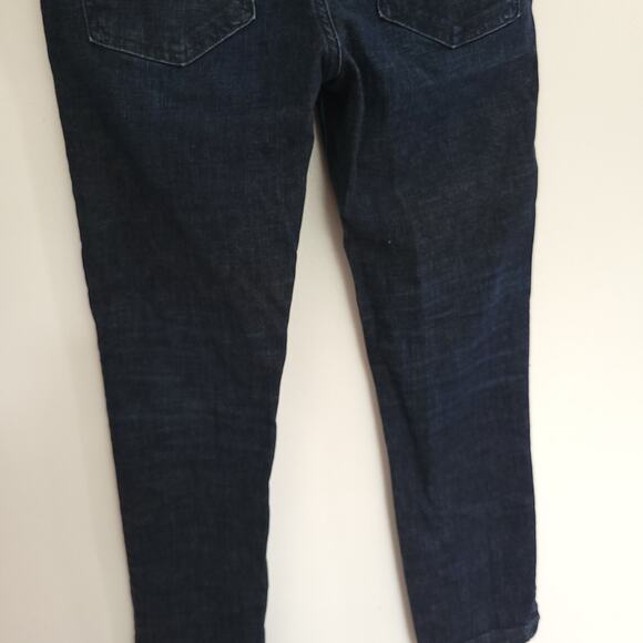 Pilcro and the Letterpress Stet Ankle Skinny Jeans Hem Slit Dark Wash Women 28 - Picture 6 of 9